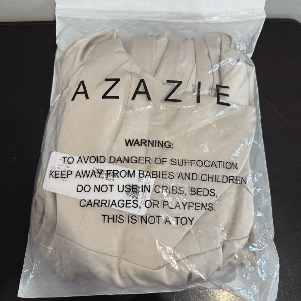 NWT Azazie Bondi Dress in Frost - Picture 2 of 6